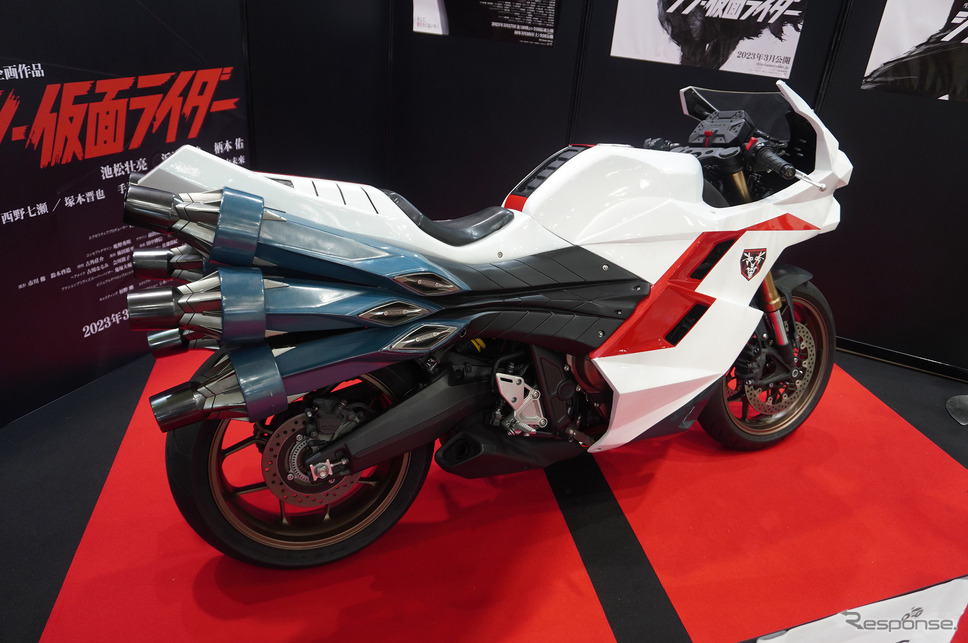『シン・仮面ライダー』サイクロン号（東京モーターサイクルショー2023）《写真撮影 宮崎壮人》