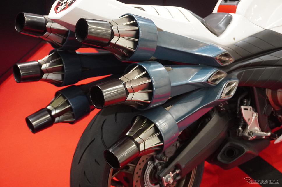 『シン・仮面ライダー』サイクロン号（東京モーターサイクルショー2023）《写真撮影 宮崎壮人》