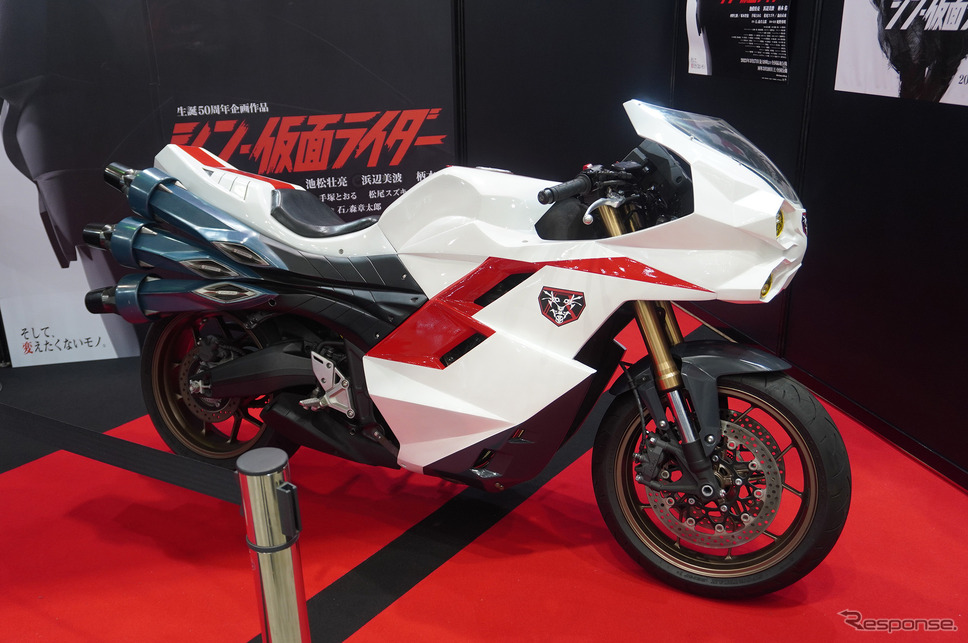 『シン・仮面ライダー』サイクロン号（東京モーターサイクルショー2023）《写真撮影 宮崎壮人》