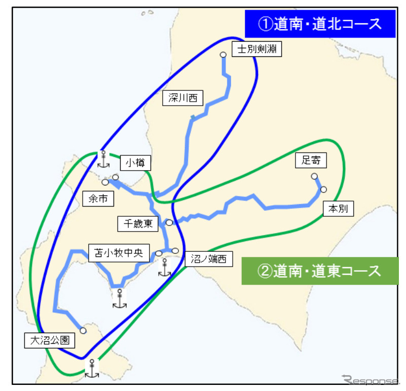 北海道 コース詳細《地図提供 中日本高速道路》