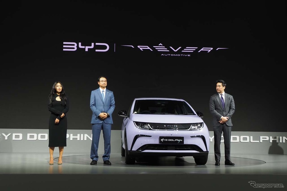 バンコク国際モーターショー2023で披露されたBYDドルフィン《写真撮影 会田肇》