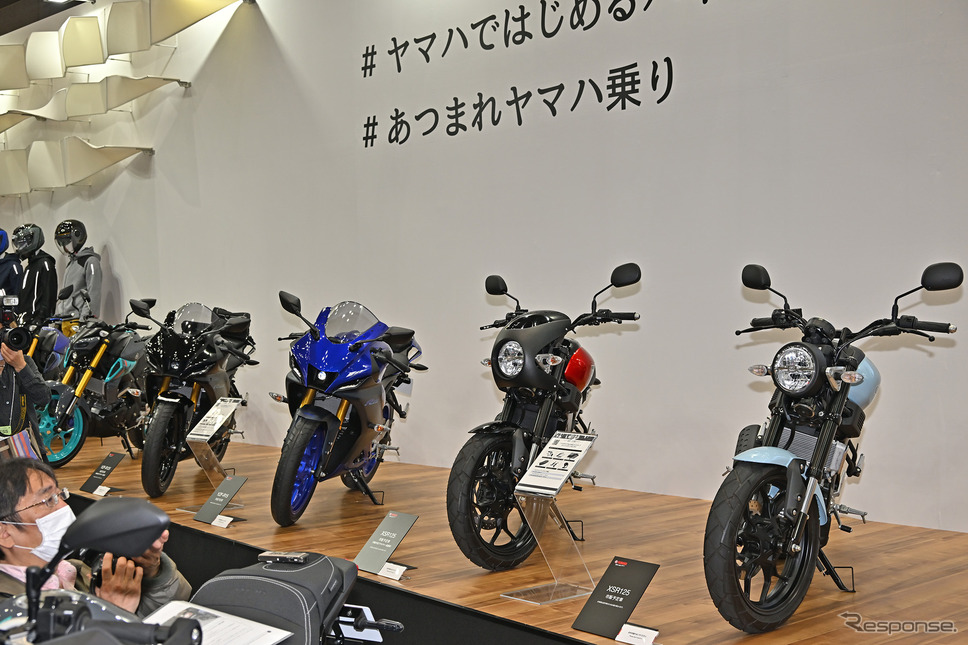 ヤマハが日本市場への投入を発表した125cc、155ccモデル（東京モーターサイクルショー2023）《写真撮影 雪岡直樹》