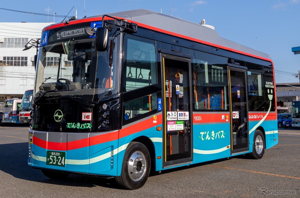 京急バスに納入されたBYD製小型EVバス《写真提供 京浜急行電鉄》