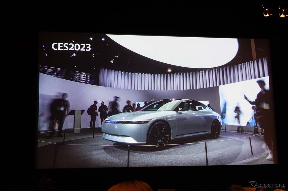 CES 2023で大きな注目を浴びた新ブランド「AFEELA(アフィーラ)」のコンセプトカー《写真撮影 会田肇》