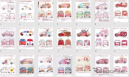 2代目グリコワゴン・アイデア:子どもの作品《写真提供 江崎グリコ》