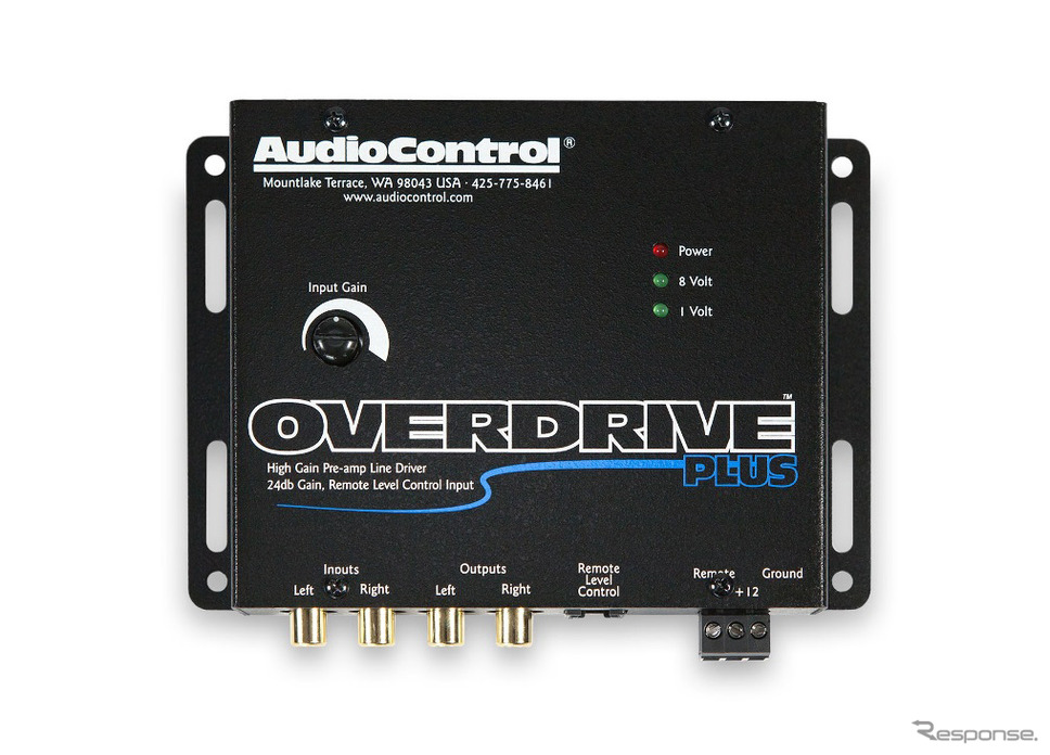 「ラインドライバー」の一例(オーディオコントロール・OVERDRIVE Plus)。Photo by イース・コーポレーション