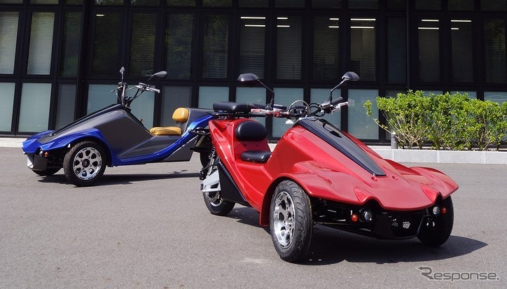 普免で乗れる3輪EV「リバーストライク」、東京世田谷で展示中 5月7日 普免で乗れる3輪EV「リバーストライク」、東京世田谷で展示中 5月7日