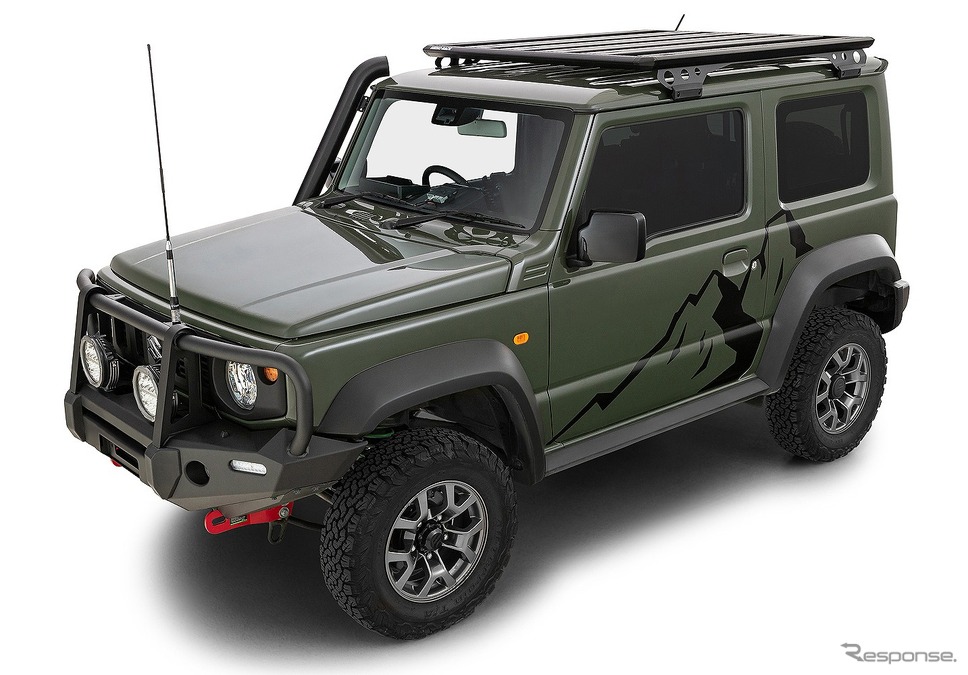 Rhino-Rack ジムニーオーバーランディングキット《写真提供:EXIZZLE-LINE》