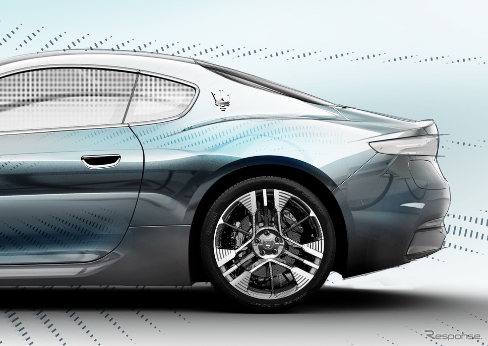 マセラティ・グラントゥーリズモ 新型のEV「フォルゴーレ」の「ワンオフ・ルーチェ」のスケッチ《photo by Maserati》