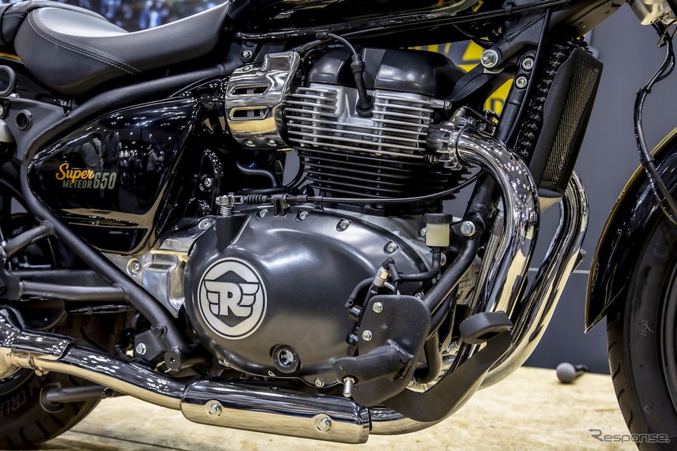 ロイヤルエンフィールド スーパーメテオ650(東京モーターサイクルショー2023)《写真撮影 山内潤也》