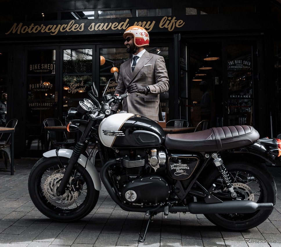 トライアンフ ボンネビルT120ブラックDGR限定エディション《写真提供:トライアンフモーターサイクルズジャパン》