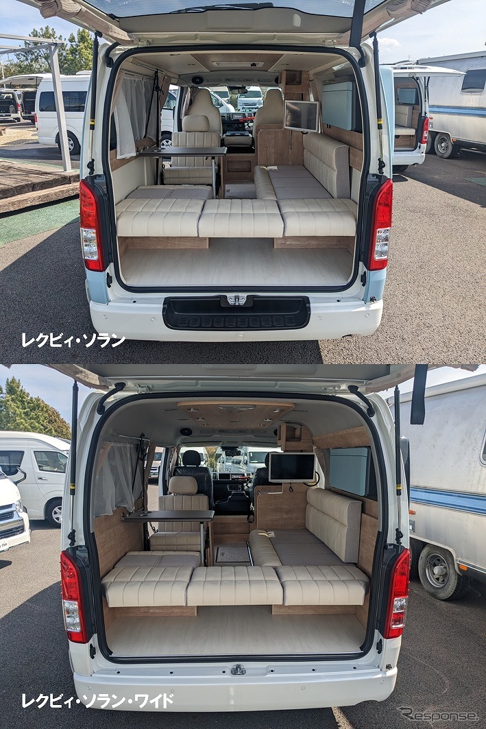 ナロー(上)とワイドボディ(下)の比較《写真提供:レクビィ》