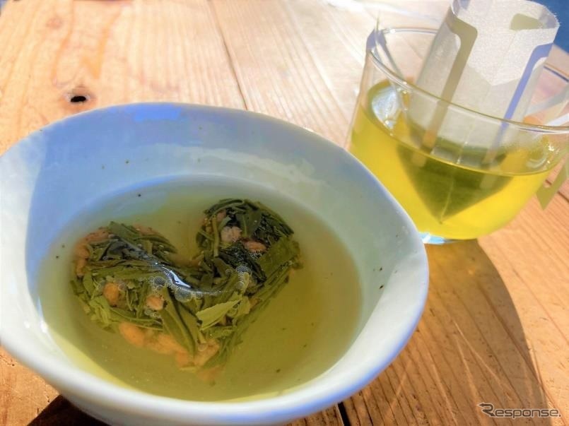 ハートのお茶(土山茶)《写真提供 土山ハイウェイサービス》