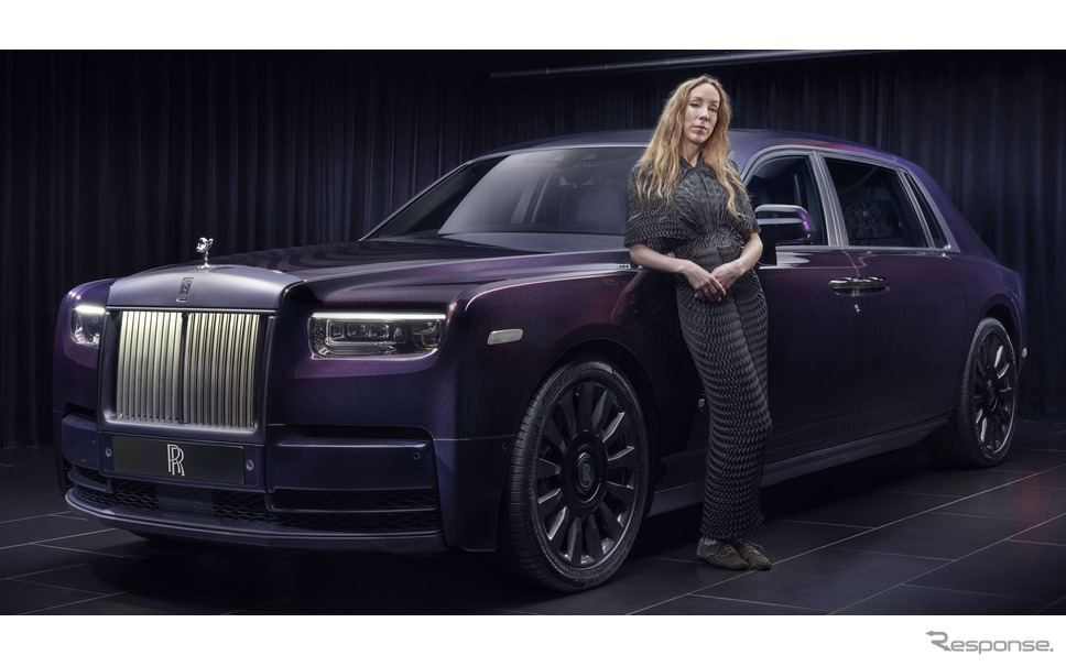 ロールスロイス・ファントム・シントピアとファッションデザイナーのイリス・ヴァン・ヘルペン氏《photo by Rolls-Royce Motor Cars》