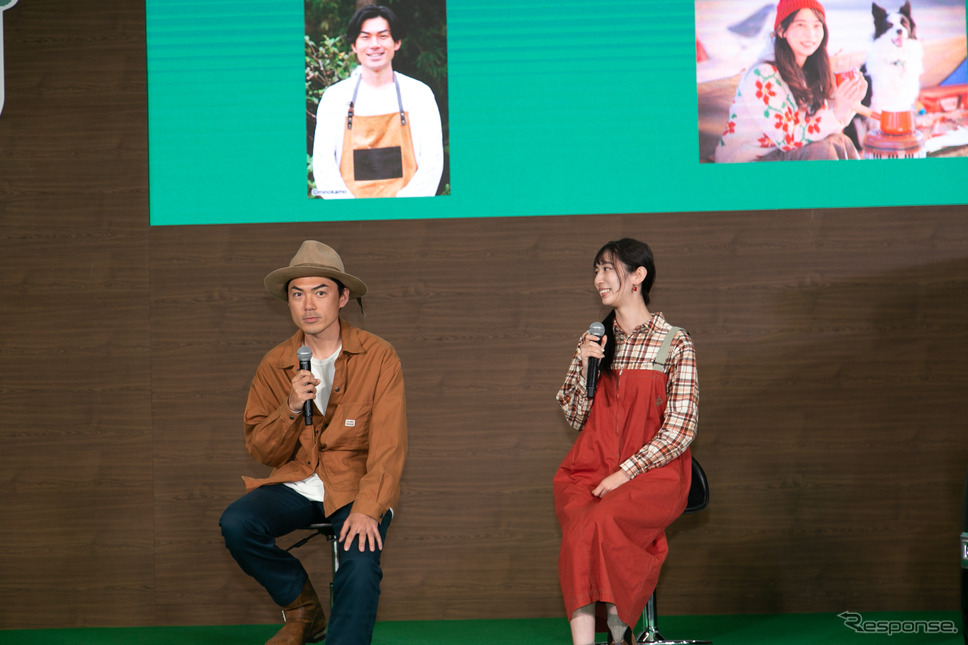 【三菱 デリカミニ】新CMに出演の水川あさみやアウトドアのプロが盛り上がる