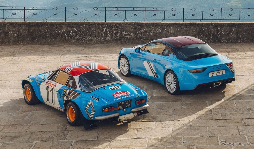 アルピーヌ A110 の「サンレモ73」と1973年のWRCを制したアルピーヌ・ルノー A110《photo by Alpine》