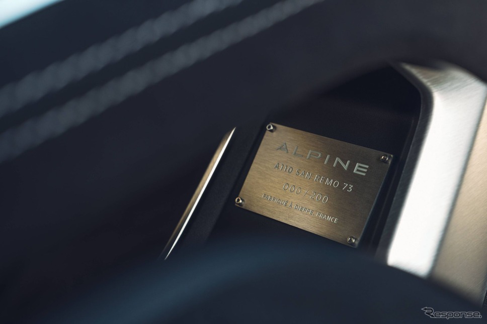 アルピーヌ A110 の「サンレモ73」《photo by Alpine》