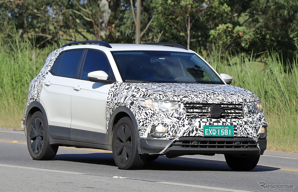 VW T-Cross 改良新型プロトタイプ(スクープ写真)《APOLLO NEWS SERVICE》
