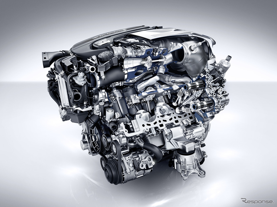 4.0リットルV型8気筒直噴ツインターボエンジン「M177」《写真提供:メルセデスベンツ日本》
