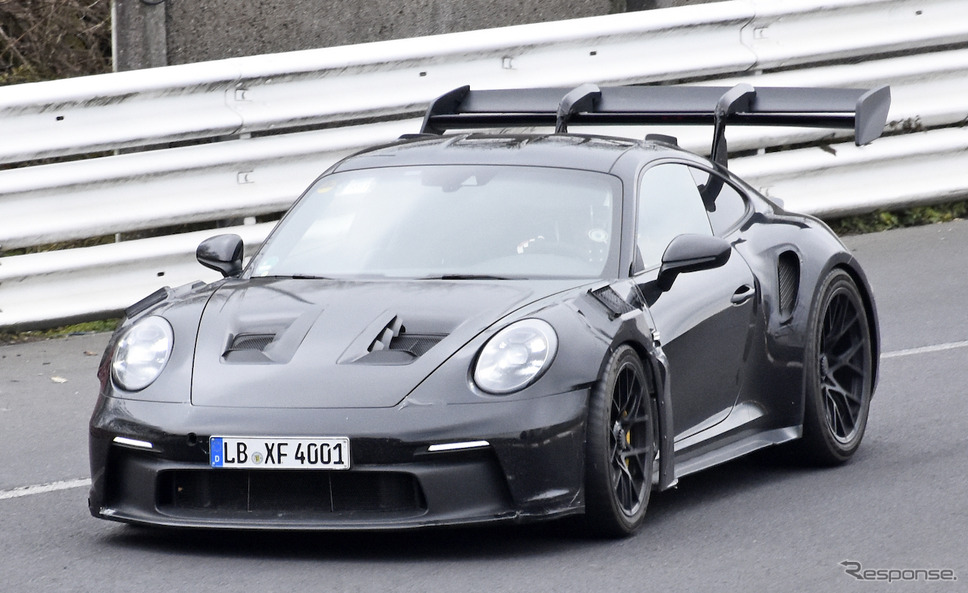 ポルシェ 911 GT2 RS 次期型プロトタイプ(スクープ写真)《APOLLO NEWS SERVICE》