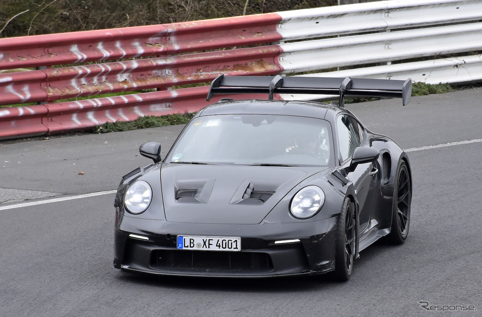 ポルシェ 911 GT2 RS 次期型プロトタイプ(スクープ写真)《APOLLO NEWS SERVICE》