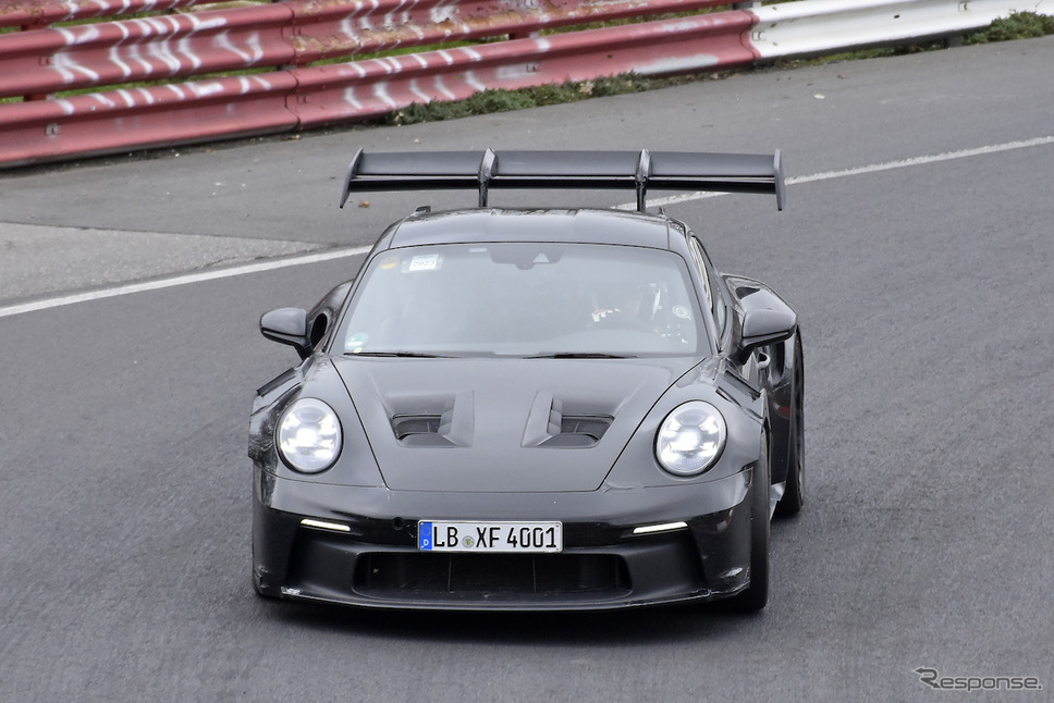 ポルシェ 911 GT2 RS 次期型プロトタイプ(スクープ写真)《APOLLO NEWS SERVICE》