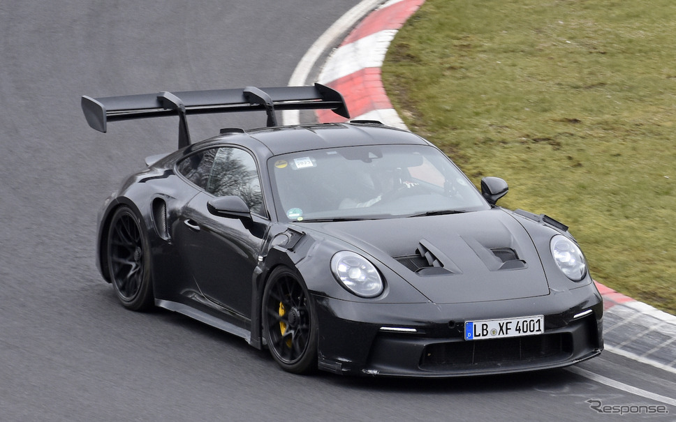 ポルシェ 911 GT2 RS 次期型プロトタイプ(スクープ写真)《APOLLO NEWS SERVICE》