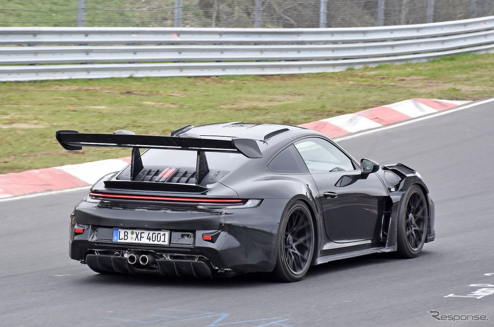 ポルシェ 911 GT2 RS 次期型プロトタイプ(スクープ写真)《APOLLO NEWS SERVICE》