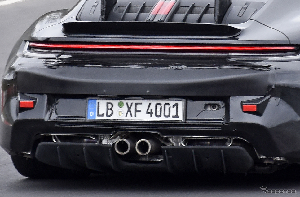ポルシェ 911 GT2 RS 次期型プロトタイプ(スクープ写真)《APOLLO NEWS SERVICE》