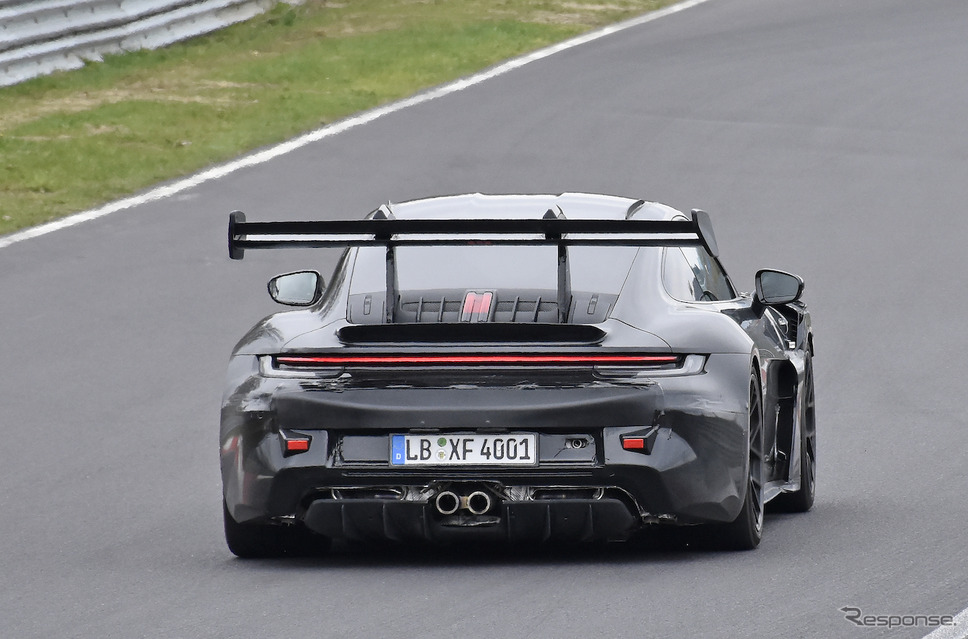 ポルシェ 911 GT2 RS 次期型プロトタイプ(スクープ写真)《APOLLO NEWS SERVICE》