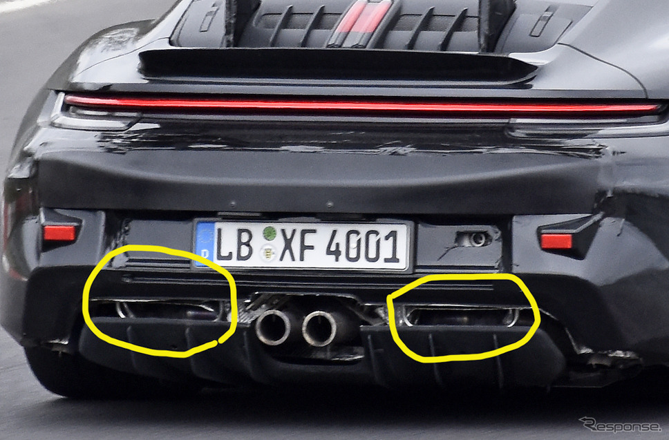 ポルシェ 911 GT2 RS 次期型プロトタイプ(スクープ写真)《APOLLO NEWS SERVICE》