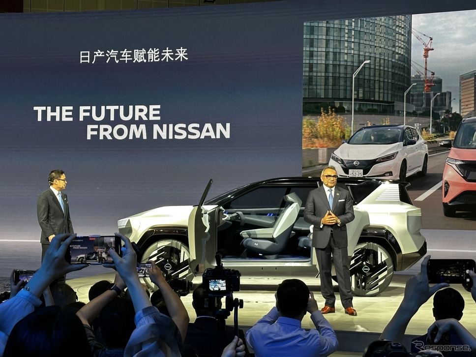 日産 プレスカンファレンス(上海モーターショー2023)《写真撮影 八杉理@現代文化研究所》