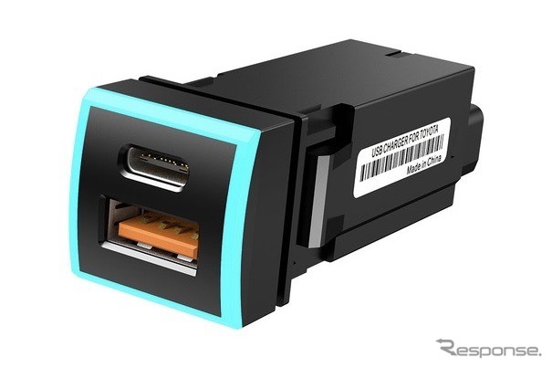 PD+QC3.0　2USBポート【K-USB01-T3B】《写真提供 昌騰》