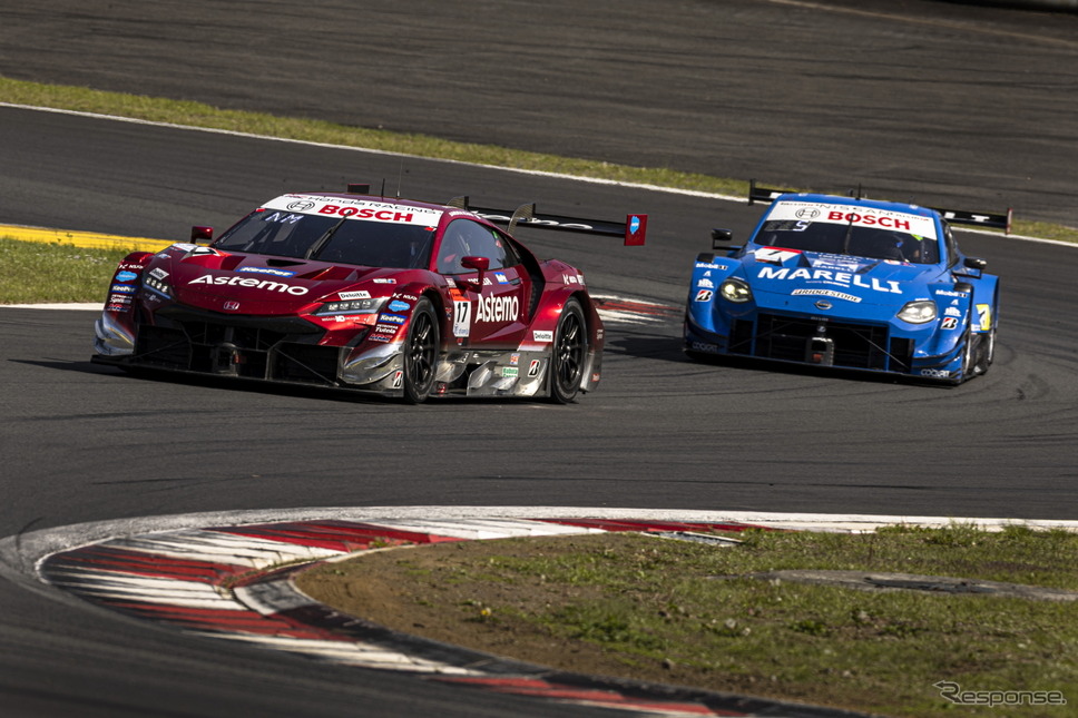 3位の#17 Astemo NSX-GT(塚越広大/松下信治)《撮影 益田和久》