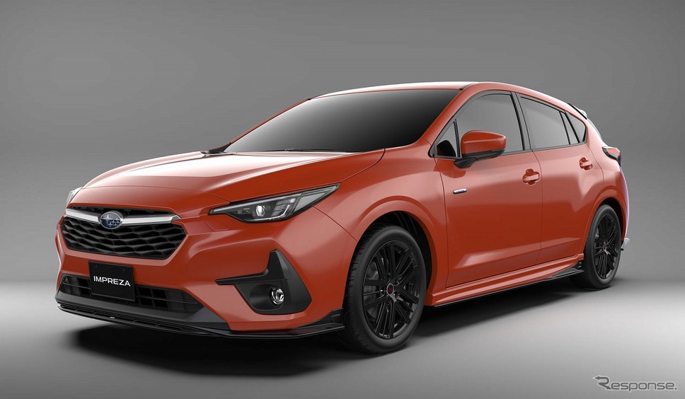 スバル インプレッサ新型(日本仕様車・プロトタイプ)STI パーツ装着車《写真提供 SUBARU》