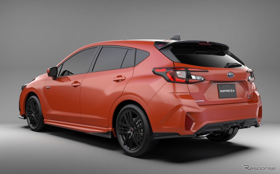 スバル インプレッサ新型(日本仕様車・プロトタイプ)STI パーツ装着車《写真提供 SUBARU》