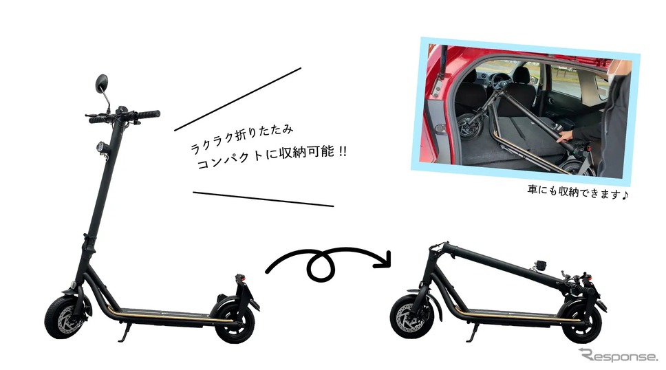MEISTER.F公道走行対応モデル「特定小型」区分電動キックボード《写真提供 FUGU INNOVATIONS JAPAN》