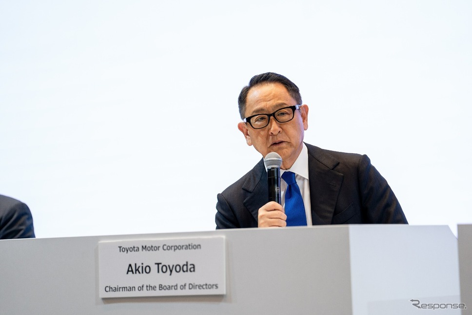 トヨタ自動車の豊田社長(5月8日)《photo by Toyota》