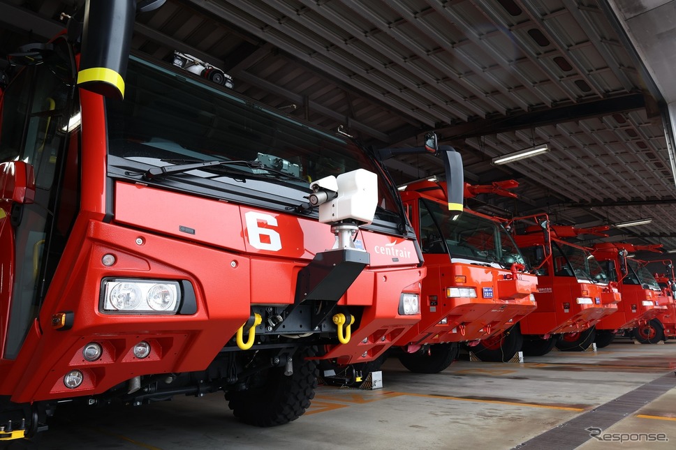 セントレアは8種類10両の消防車を配備《写真提供：中部国際空港》