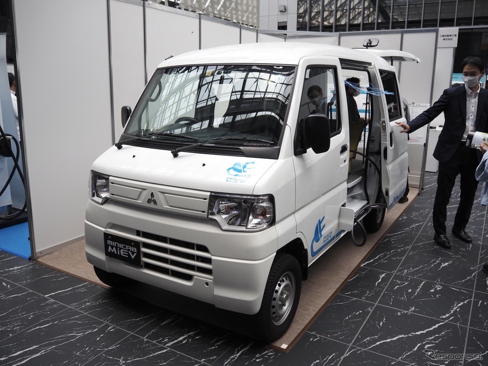 三菱自動車ミニキャブ・ミーブ(BICYCLE - E・MOBILITY CITY EXPO 2023)《写真撮影 高木啓》