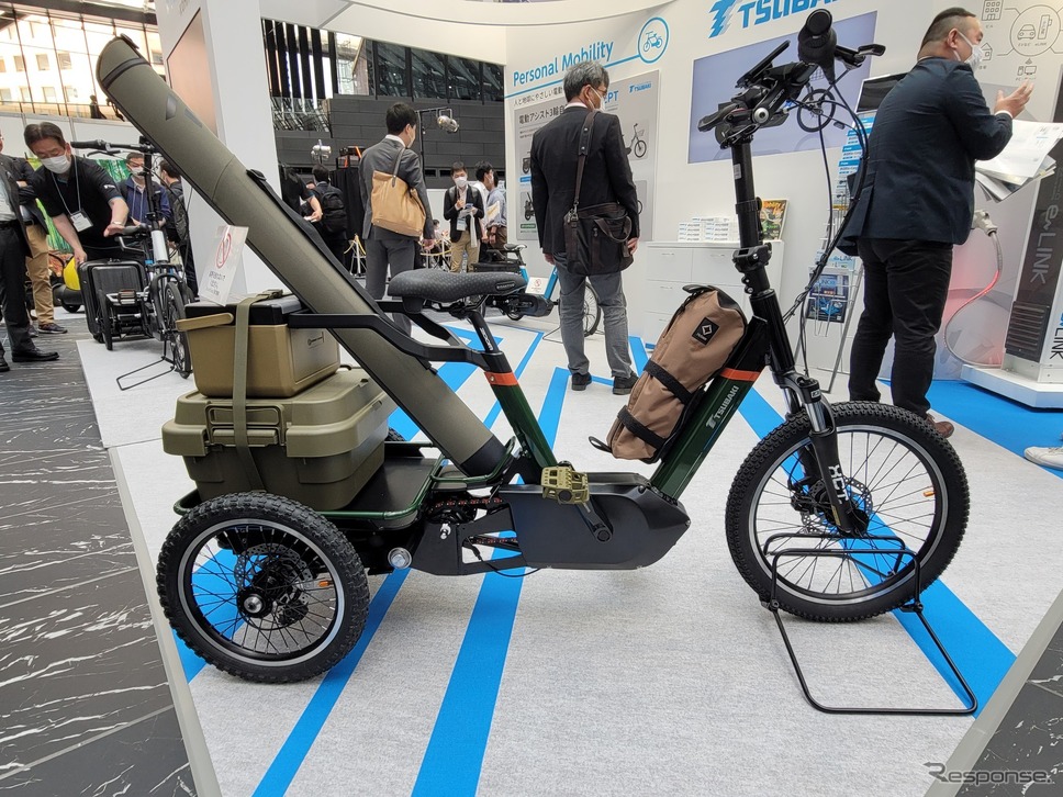 真横から見た「e-Cargo」コンセプトモデル。デザインはタタメルバイクの生駒氏。《写真撮影 根岸智幸》