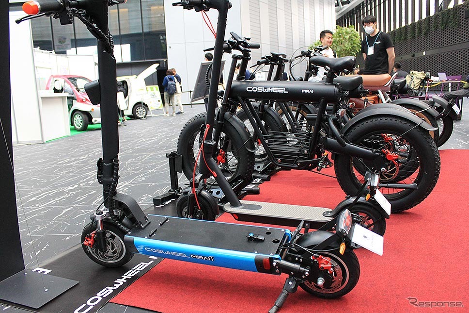 Acalie COSWHEELマイクロモビリティ（BICYCLE-E MOBILITY CITY EXPO 2023 新宿住友ビル三角広場 5月12・13日）《写真撮影 編集部》