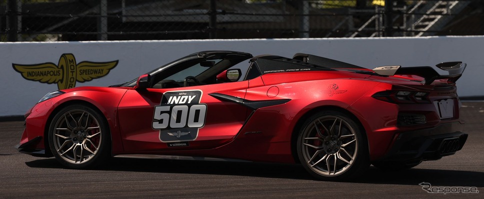 シボレー・コルベット Z06 コンバーチブル 新型の「インディ500」ペースカー仕様《photo by Indianapolis Motor Speedway》