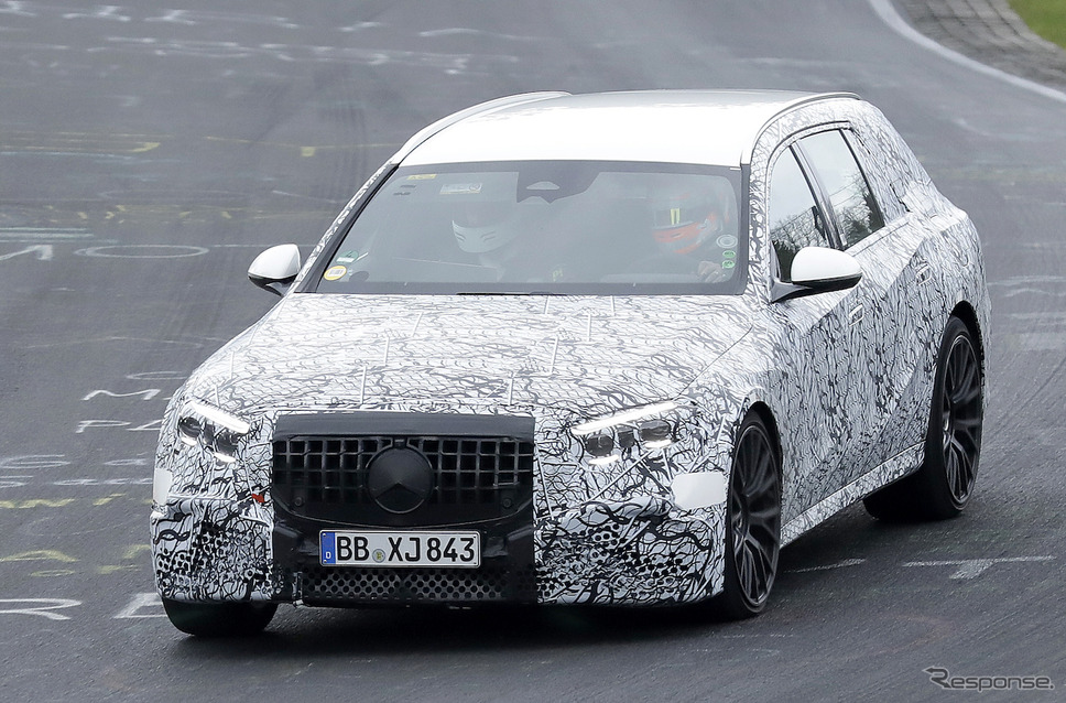 メルセデス AMG E53 ステーションワゴン 次期型プロトタイプ(スクープ写真)《APOLLO NEWS SERVICE》