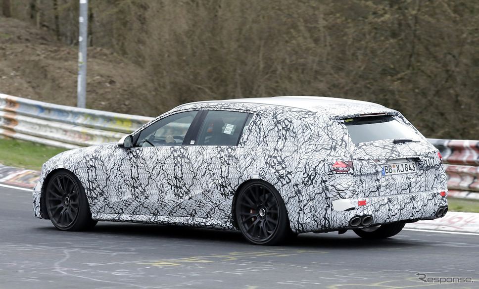 メルセデス AMG E53 ステーションワゴン 次期型プロトタイプ(スクープ写真)《APOLLO NEWS SERVICE》