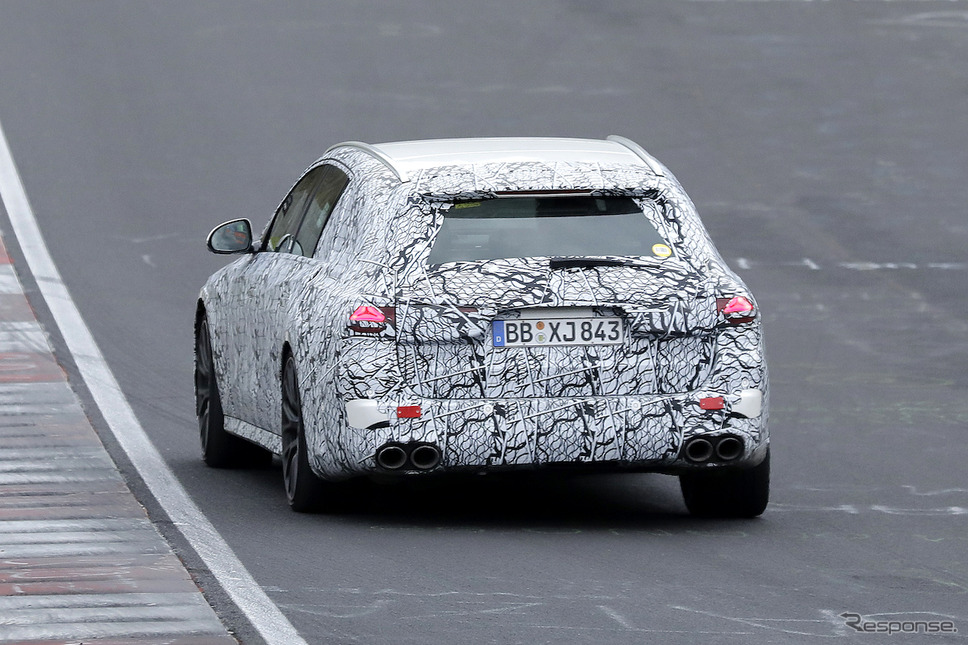 メルセデス AMG E53 ステーションワゴン 次期型プロトタイプ(スクープ写真)《APOLLO NEWS SERVICE》