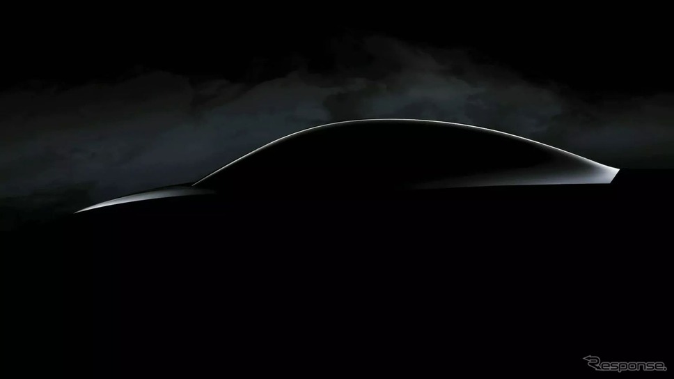 テスラの新型EVのティザー写真《photo by Tesla》