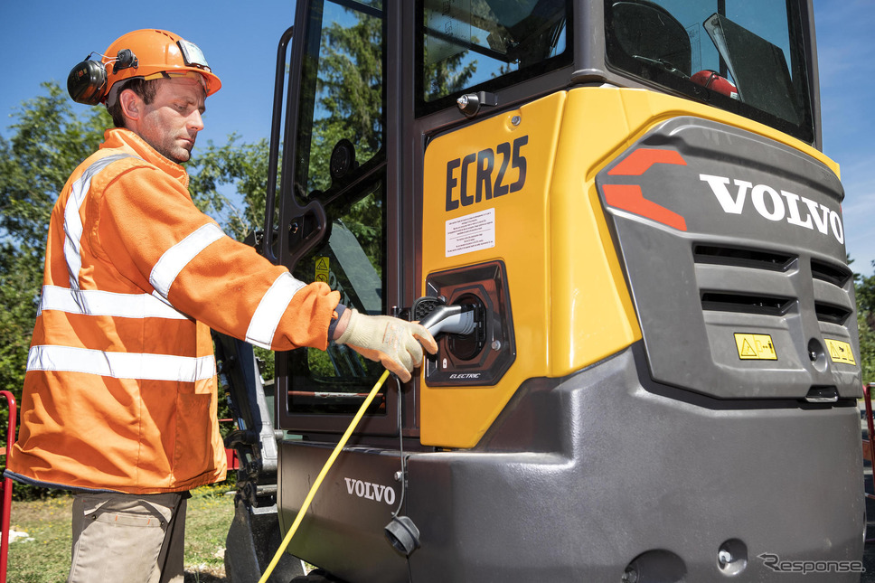 ボルボECR25エレクトリック(建設・測量生産性向上展2023出展予定)《photo by Volvo CE》
