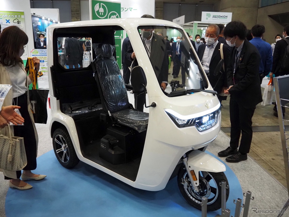 EV-TUKYUK(ユアサ商事取り扱い。建設・測量生産性向上展2023)《写真撮影 高木啓》