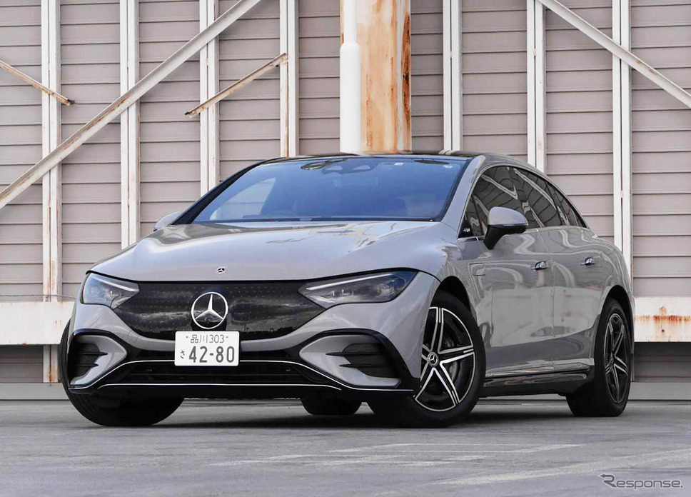 メルセデスベンツ EQE 350+《写真撮影 中村孝仁》